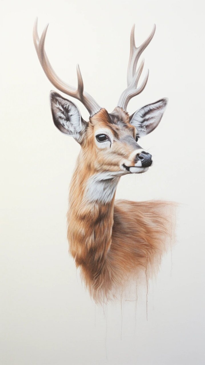 鹿·彩铅