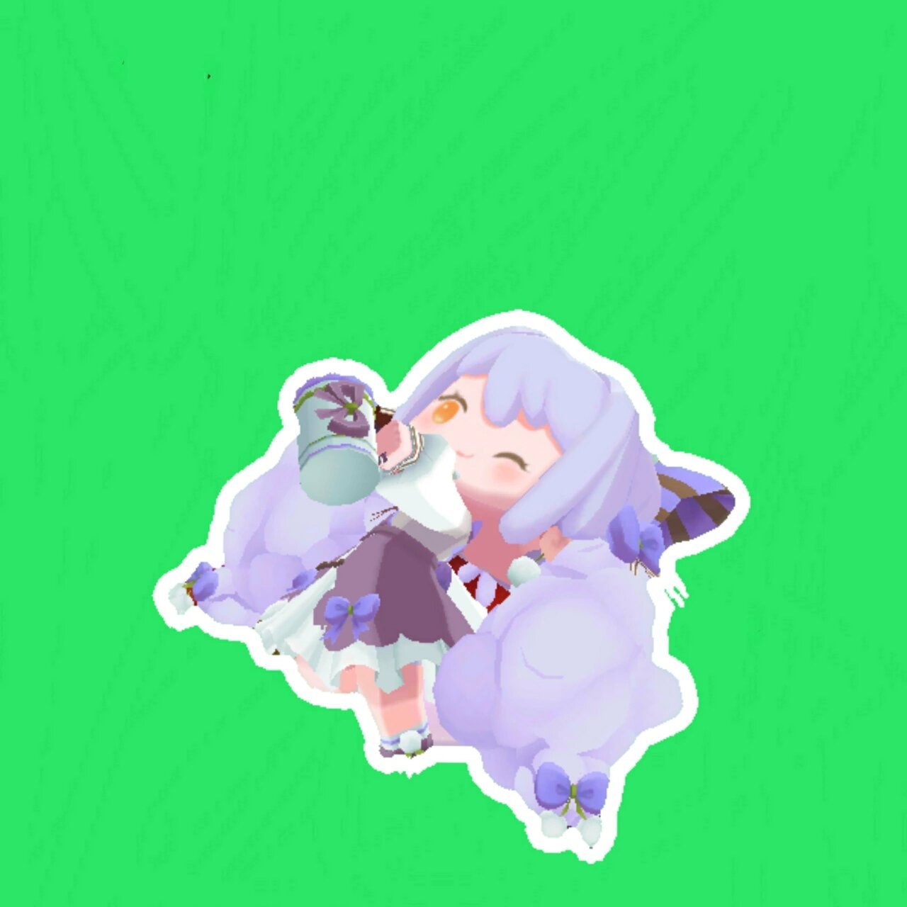 迷你世界人物抠图绿幕素材の芙洛丝 可以迷你世投稿,白嫖者退退退,兮