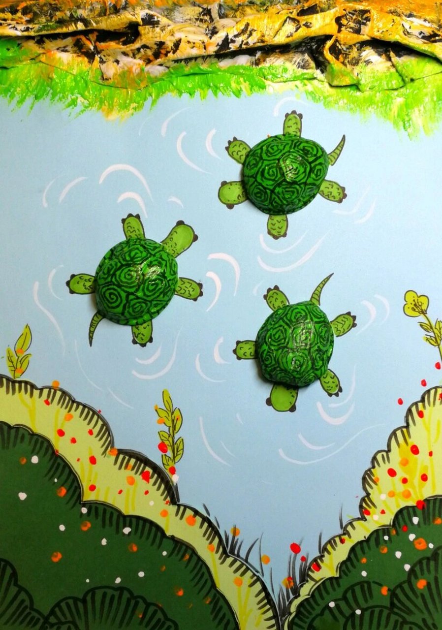 创意手工画|乌龟|核桃壳(含ppt课件 步骤图)