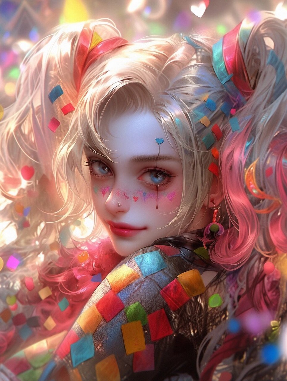 每日壁纸19|小丑女第一集|角色壁纸 在疯狂的阴影中我翩跹舞,我是小丑