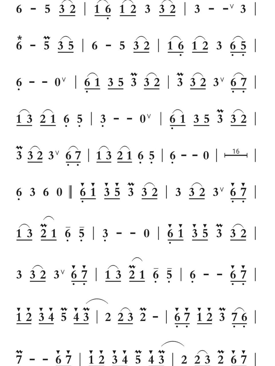 《森林狂想曲》简谱 拇指琴  冲鸭!噢力给