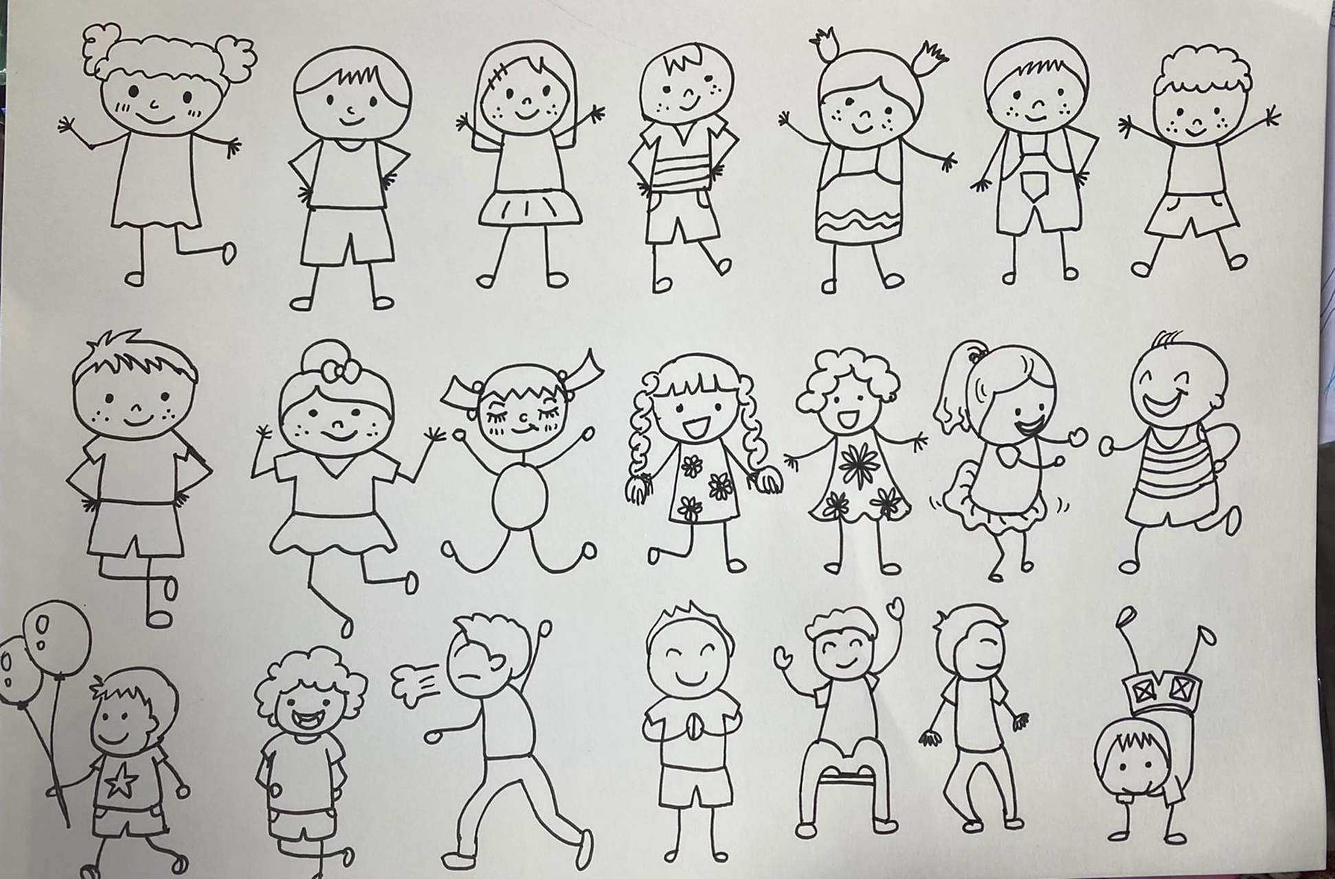 简笔画 人物 简笔画 人物 火柴人