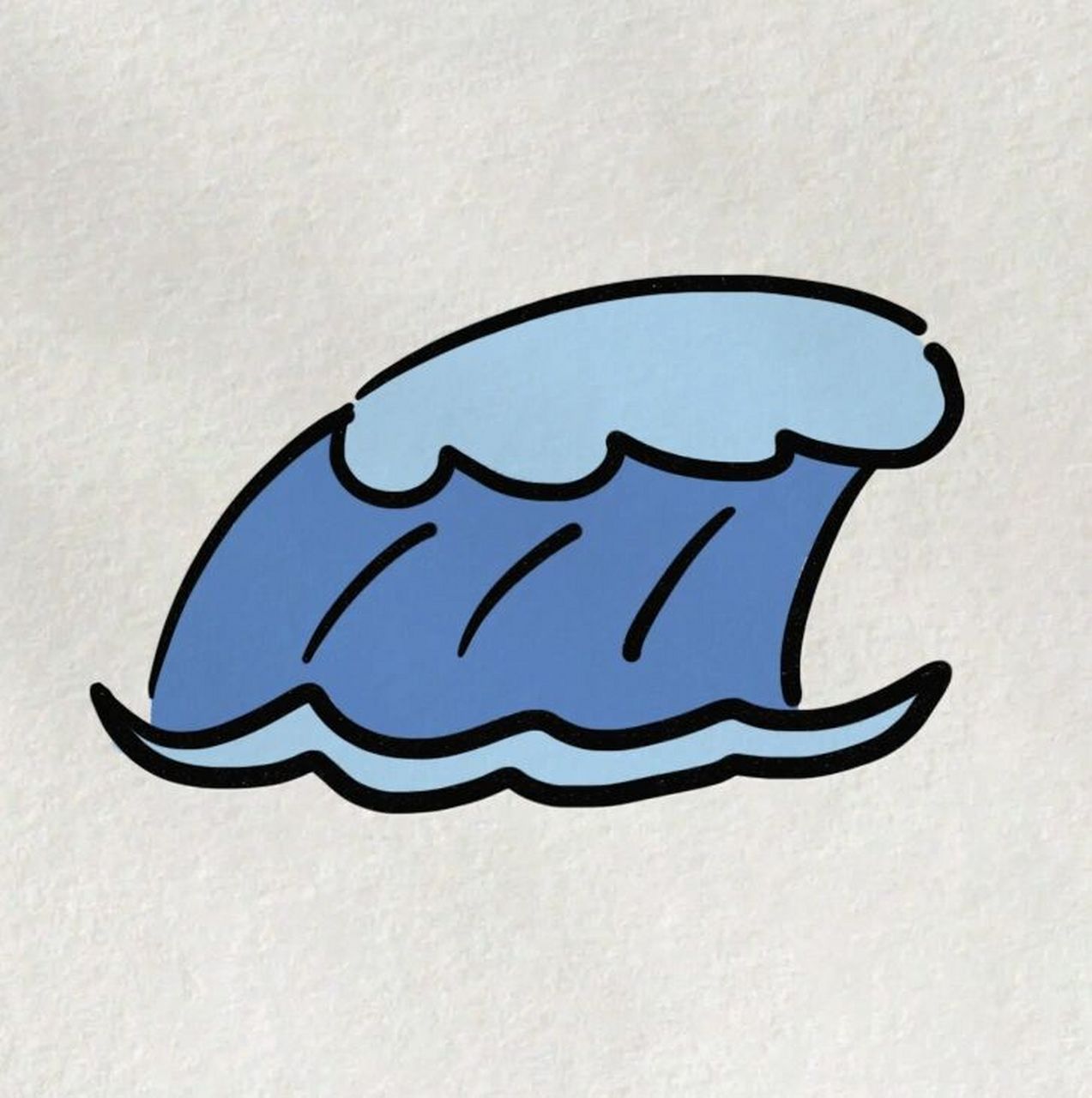 一朵小海浪98简笔画