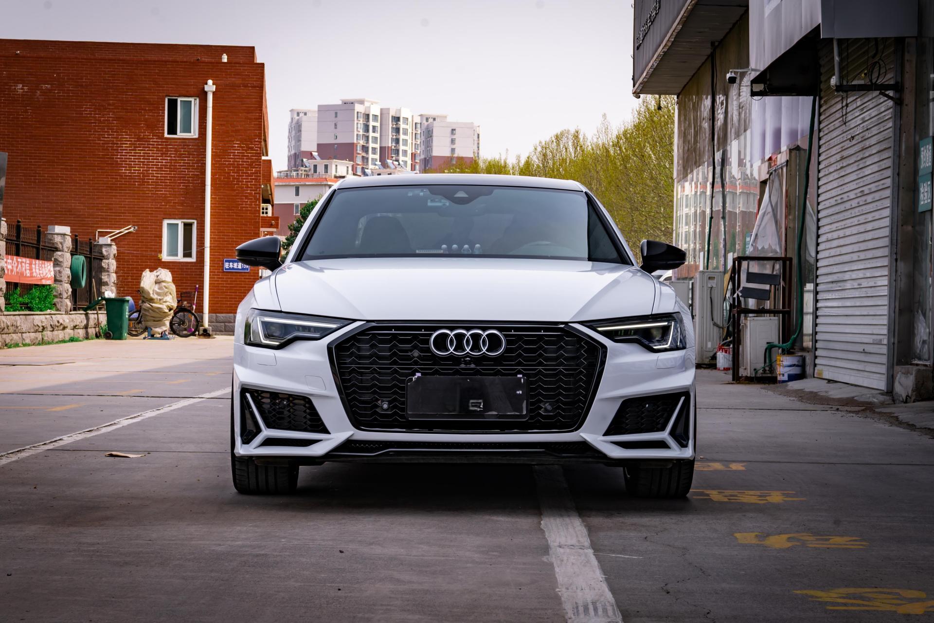 奥迪a6l mtm运动套件 ax珍珠白.