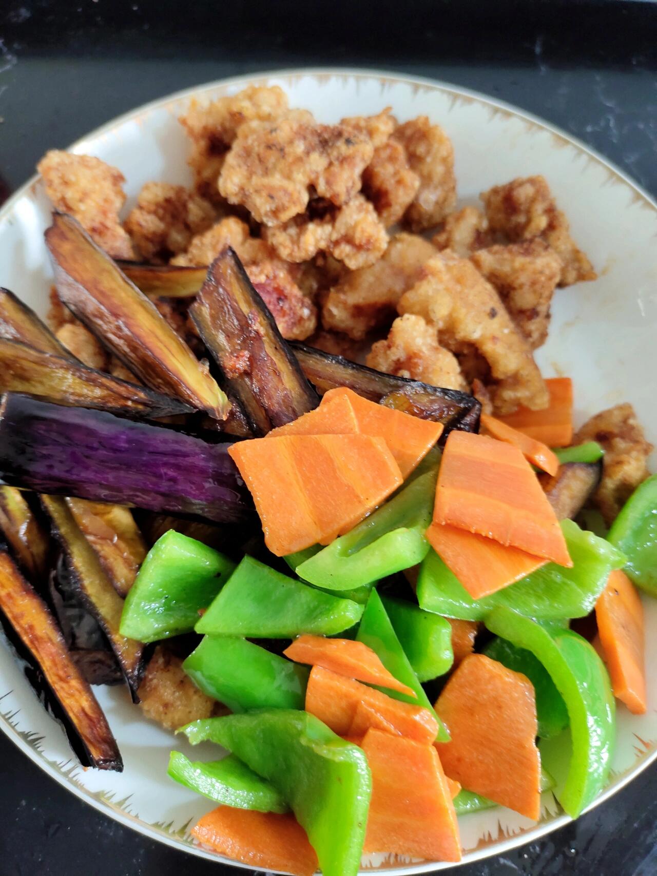 茄子溜肉段,超级美味,新手一次成功