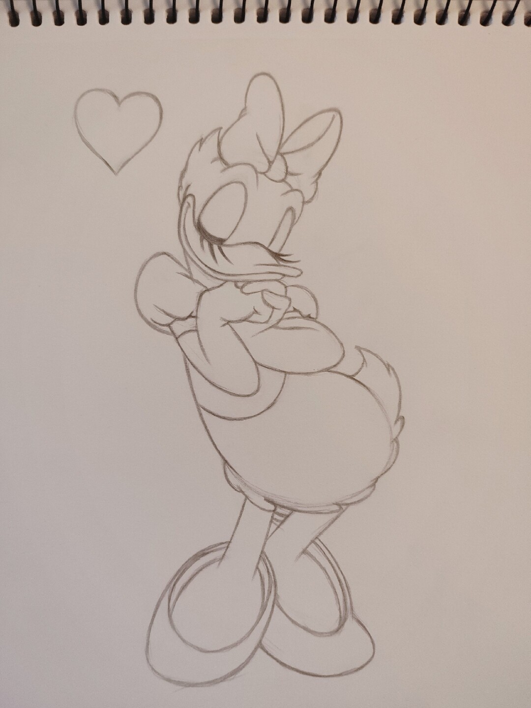 唐老鸭的老婆黛西 简笔画 迪士尼动画卡通人物