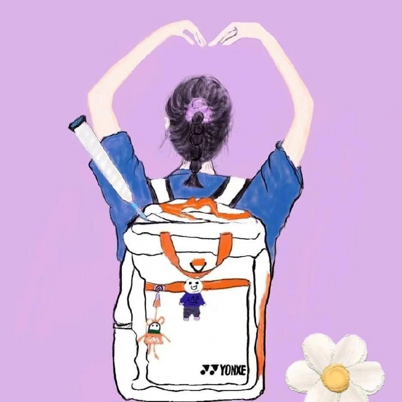 适宜女生的羽毛球头像来了喔    顺便默默的问一句岳麓区麓谷这边或者