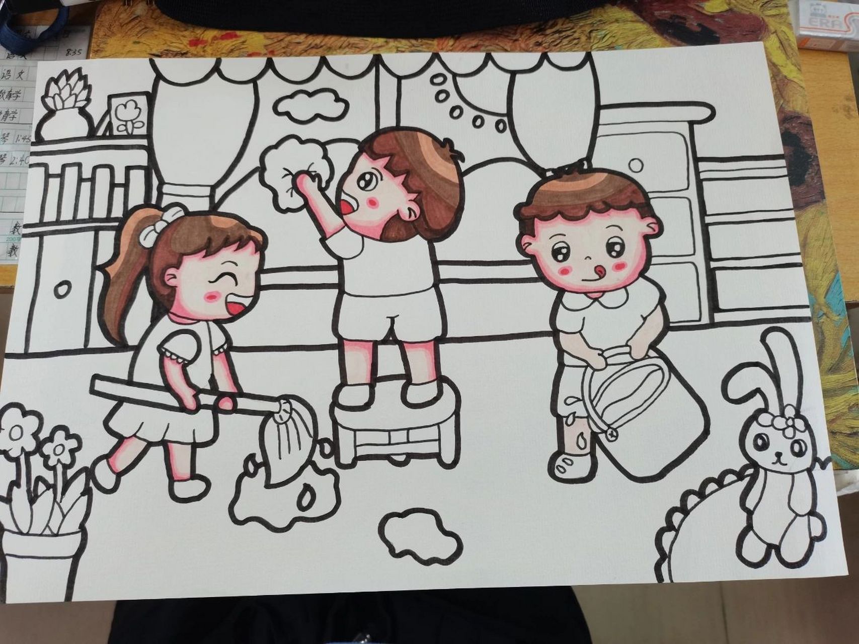 儿童画 我爱劳动 劳动系列儿童画主题 96适用于:劳动最光荣,我爱