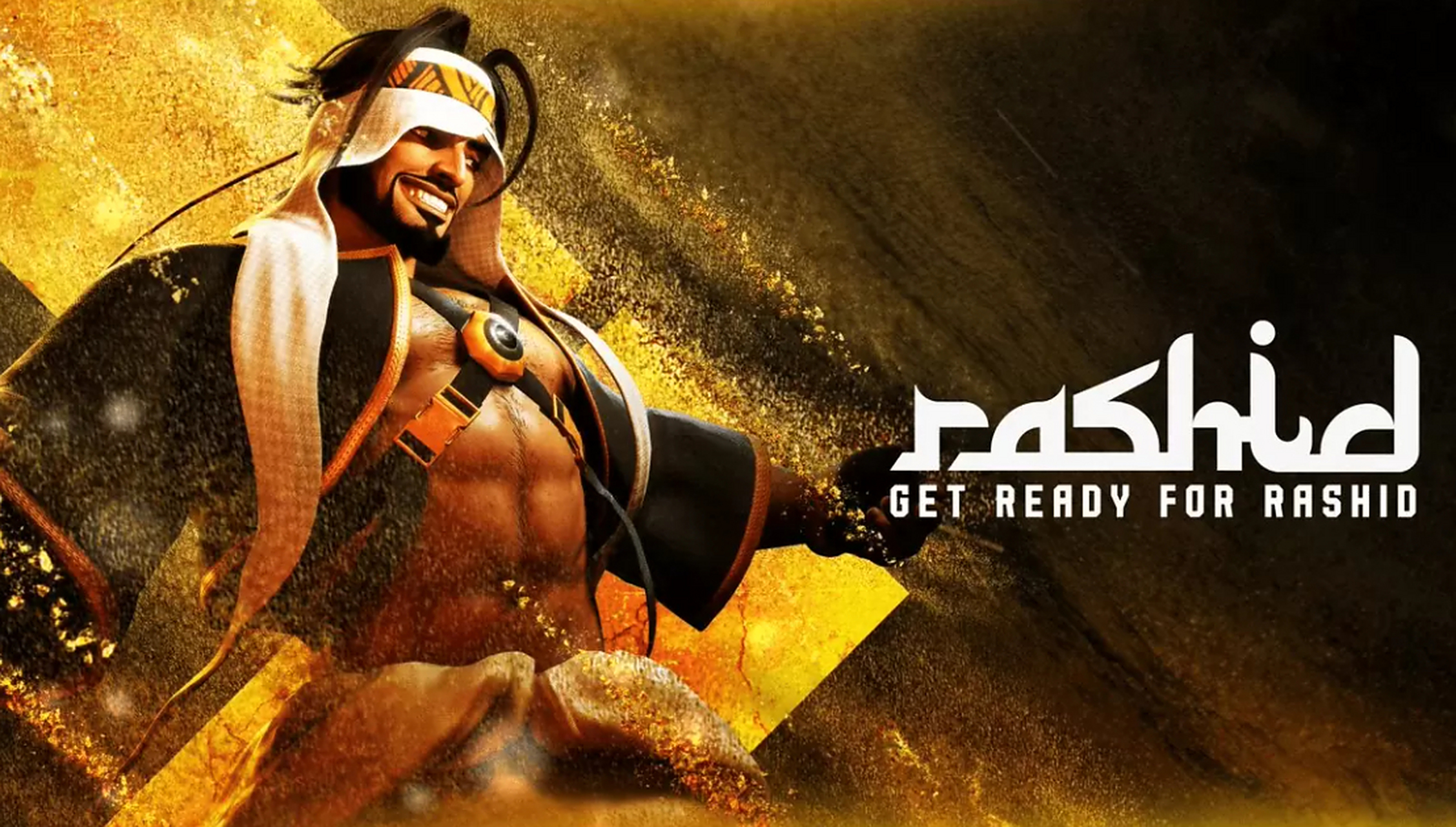 卡普空公布了《#街头霸王6#》即将参战的拉希德官方艺图,预定今夏登场