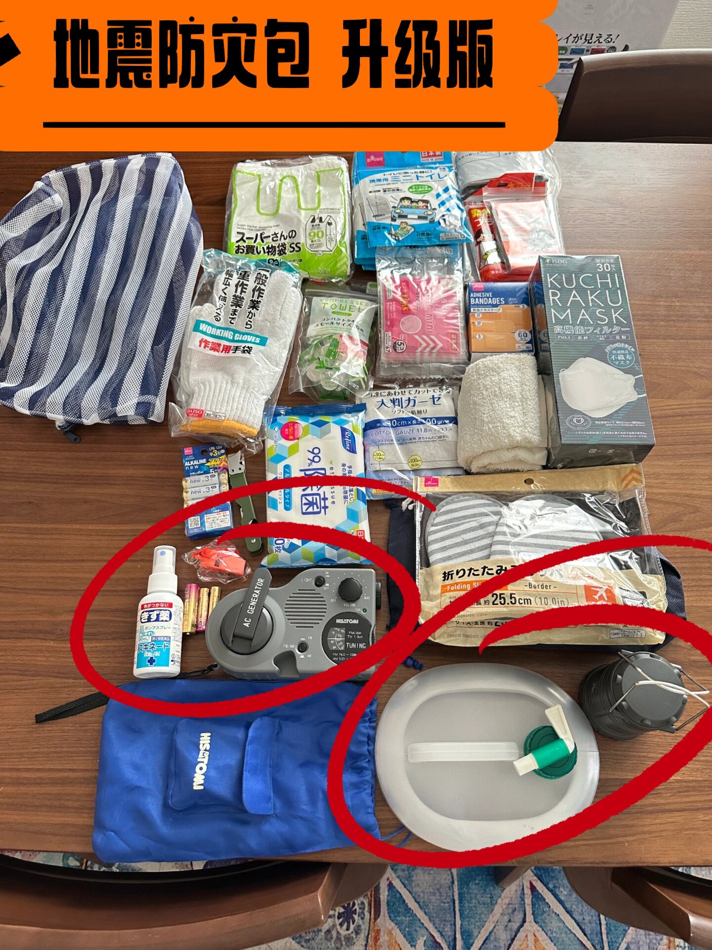 地震应急包(升级版