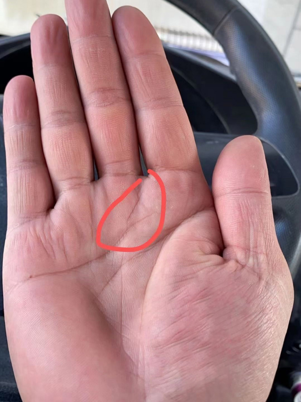 感情线尾端有分叉的男手,大部分是靠老婆来 感情线尾端有分叉的男手