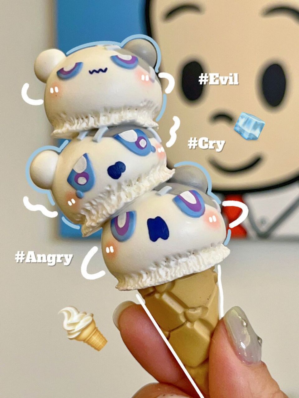 粘土手工 | 是超可爱的呜呜伯甜筒90哎!