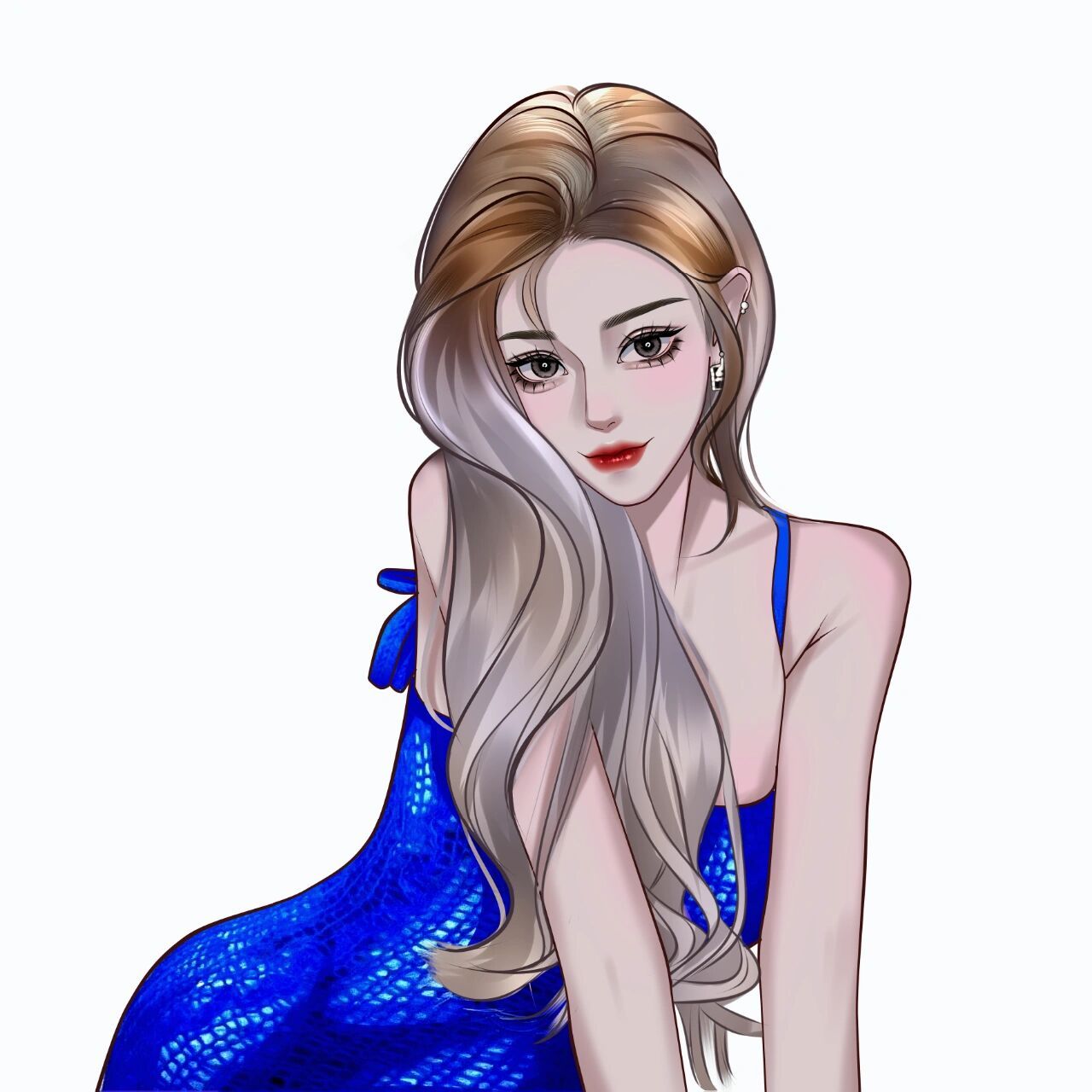 氛围感头像/超a女神/妖娆女/定制手绘/高级 高冷女生头像,真人照片转