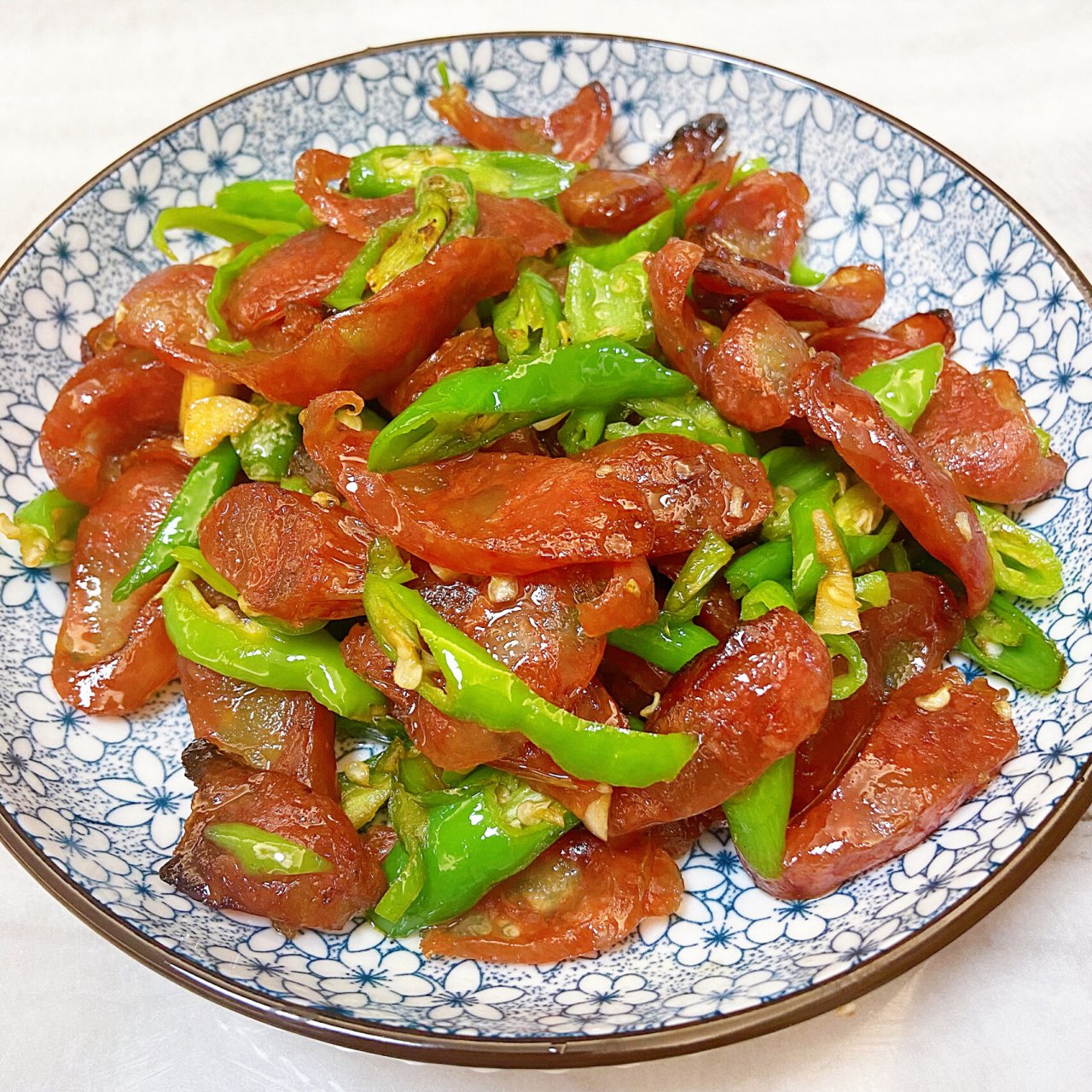 中餐 | 小炒唐人神香肠 昨晚没吃完的剩饭做蛋炒饭