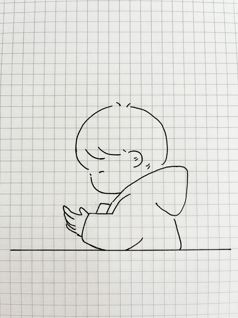 情侣简笔画教程68/100 捧在手心里的温柔不只是奶茶…. 临摹眼镜大人