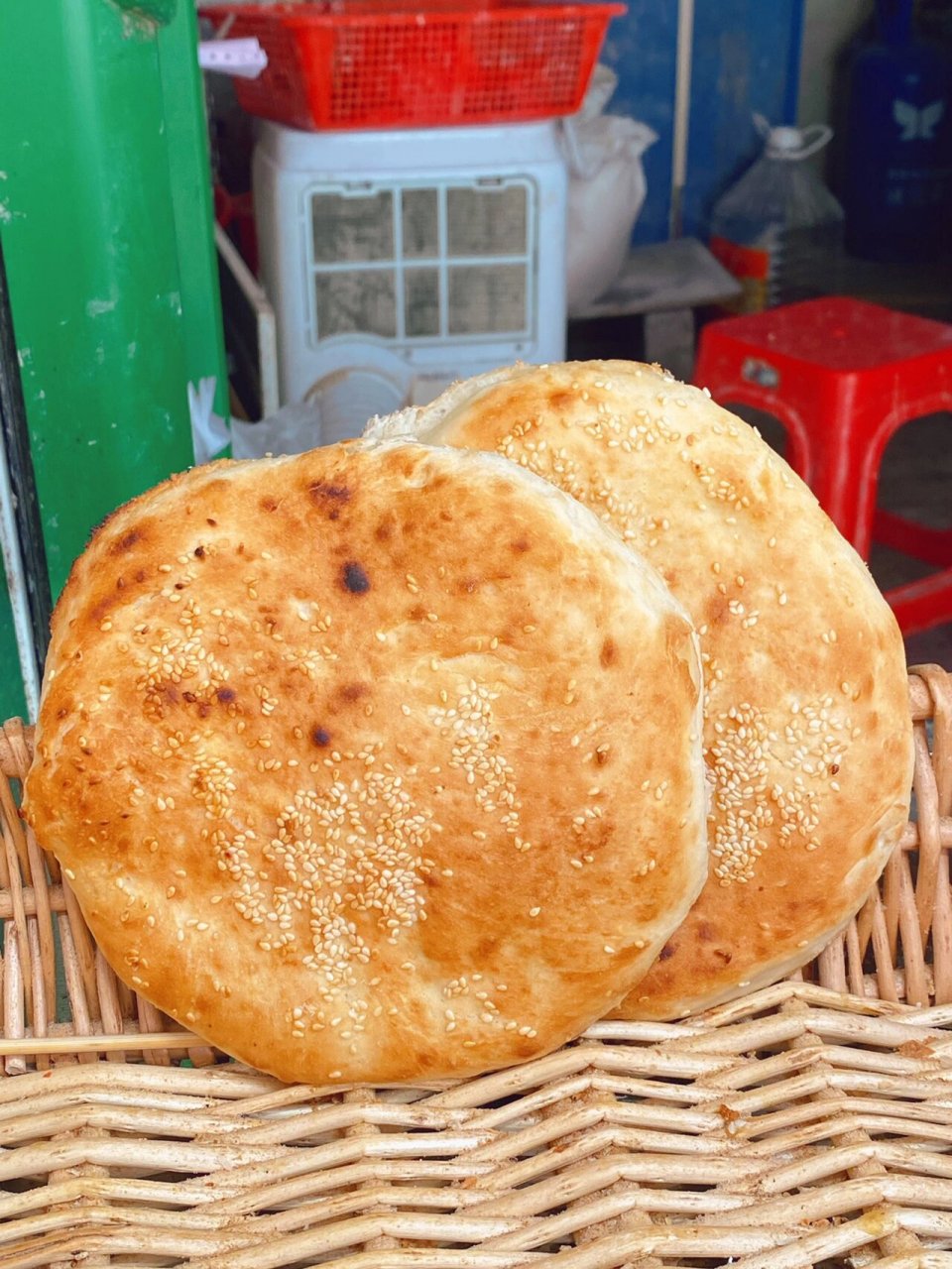 又圆又大的河南芝麻糖烧饼 广州z  探店打卡7115 豫东老烧饼 99