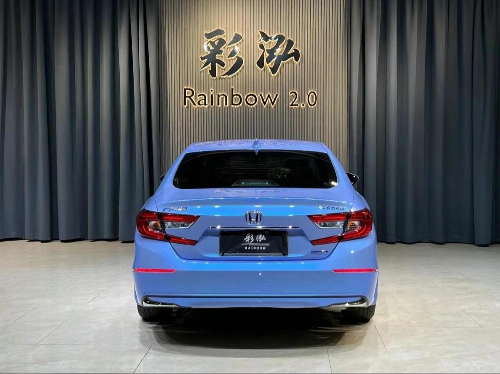 十代雅阁改色双色梦幻糖果蓝.