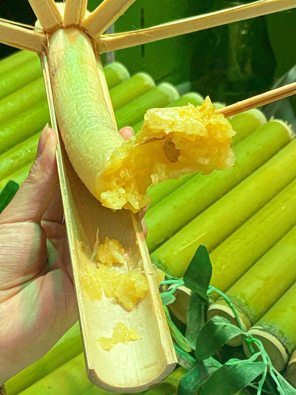 粮道街吃到的泰国香蕉竹95糯叽叽好好吃!