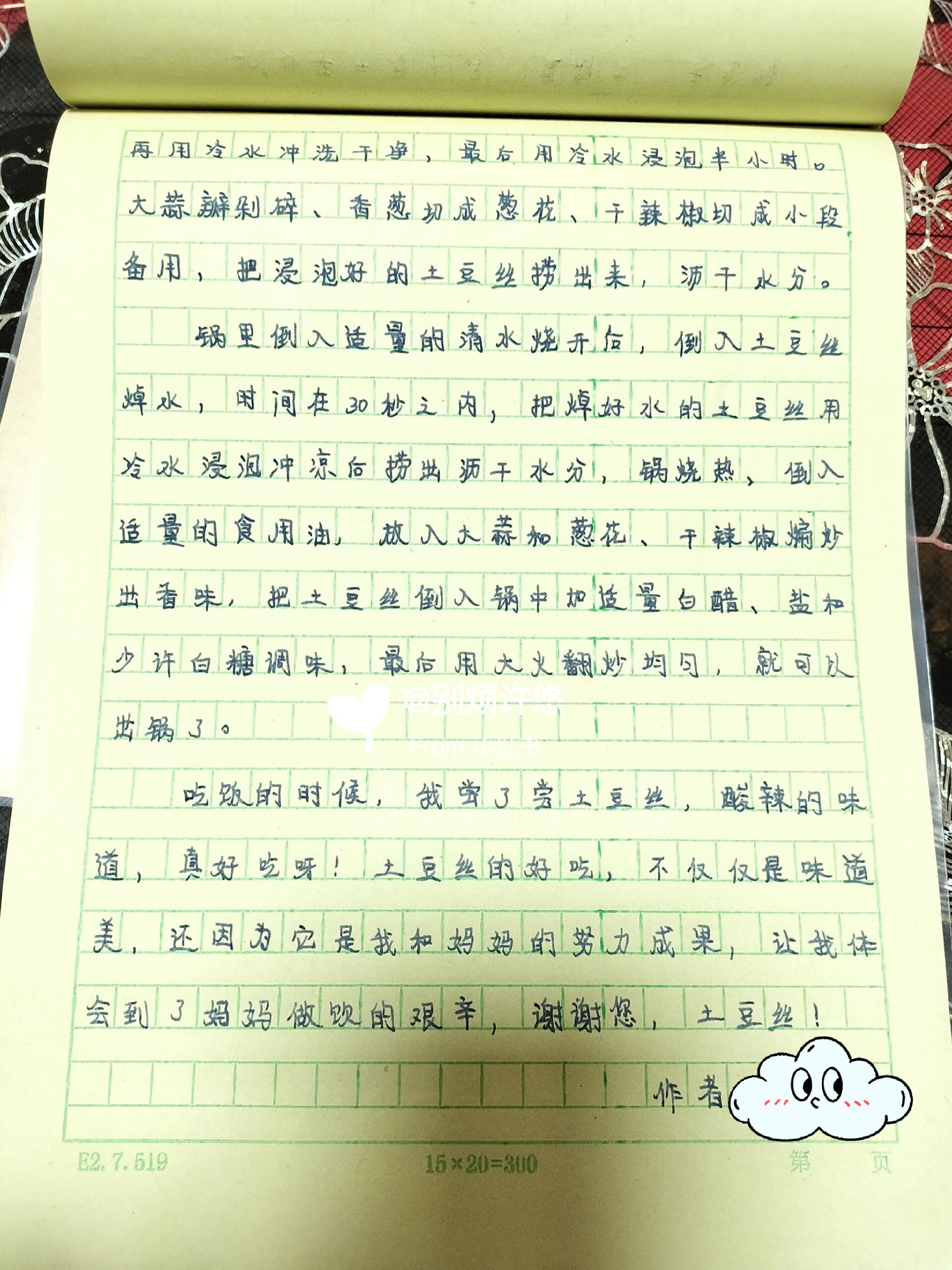 日记600字手写图片