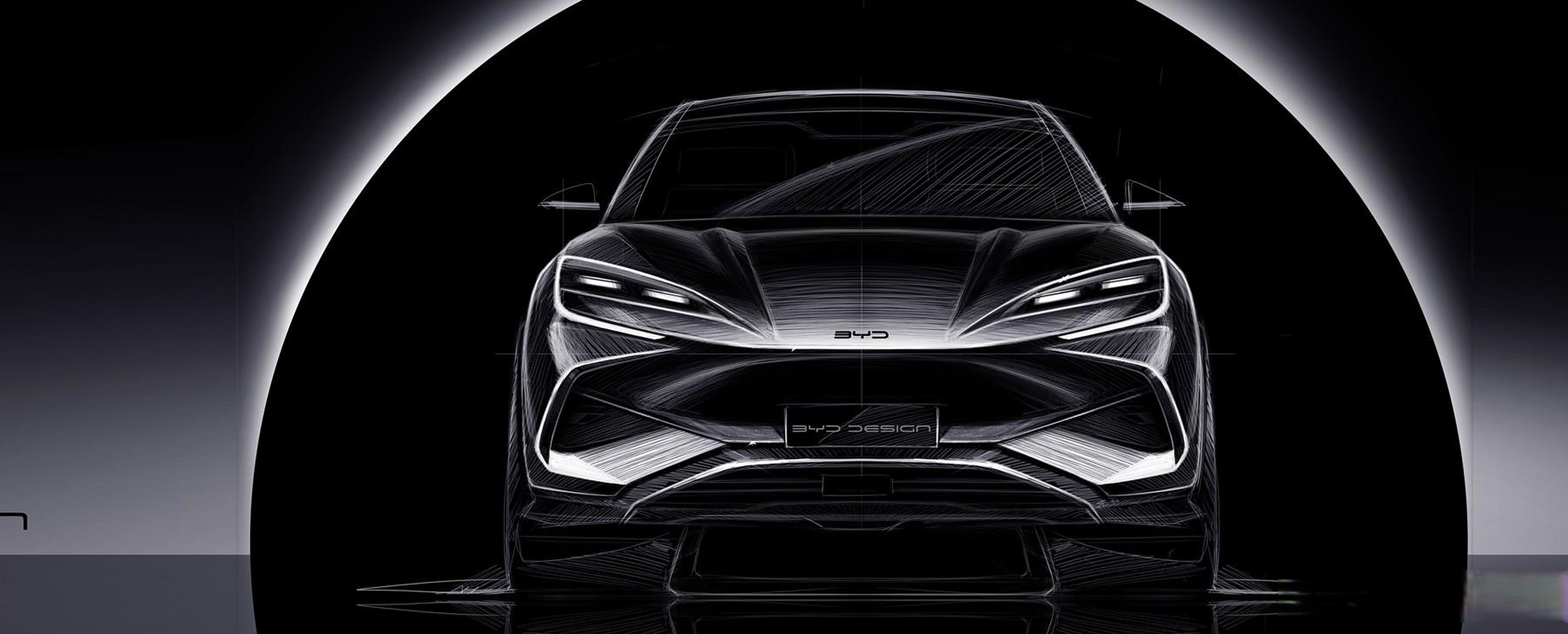 获取到了一组比亚迪海洋网旗下全新纯电suv车型的设计手稿.