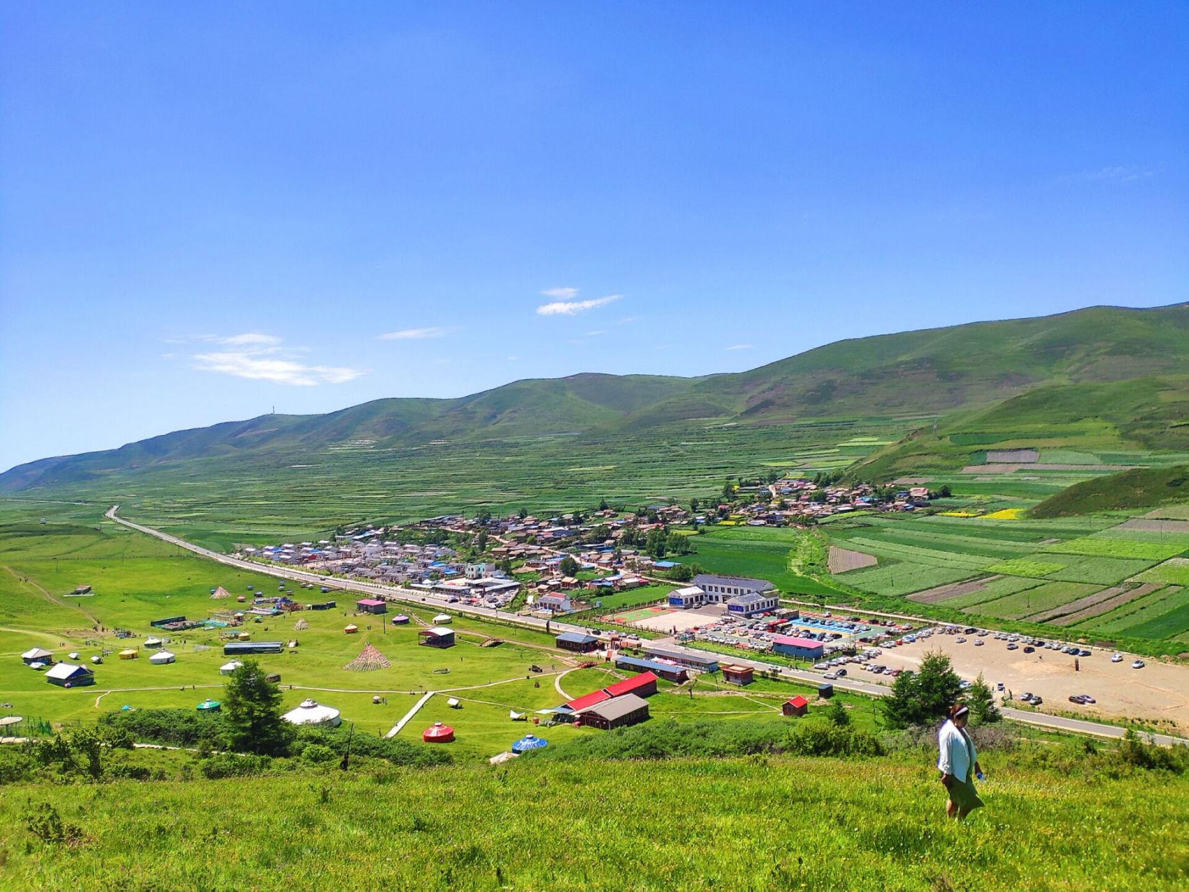 定西岷县狼渡滩出游   蓝天绿地 门票20不值 停车费贼贵 体验感较差