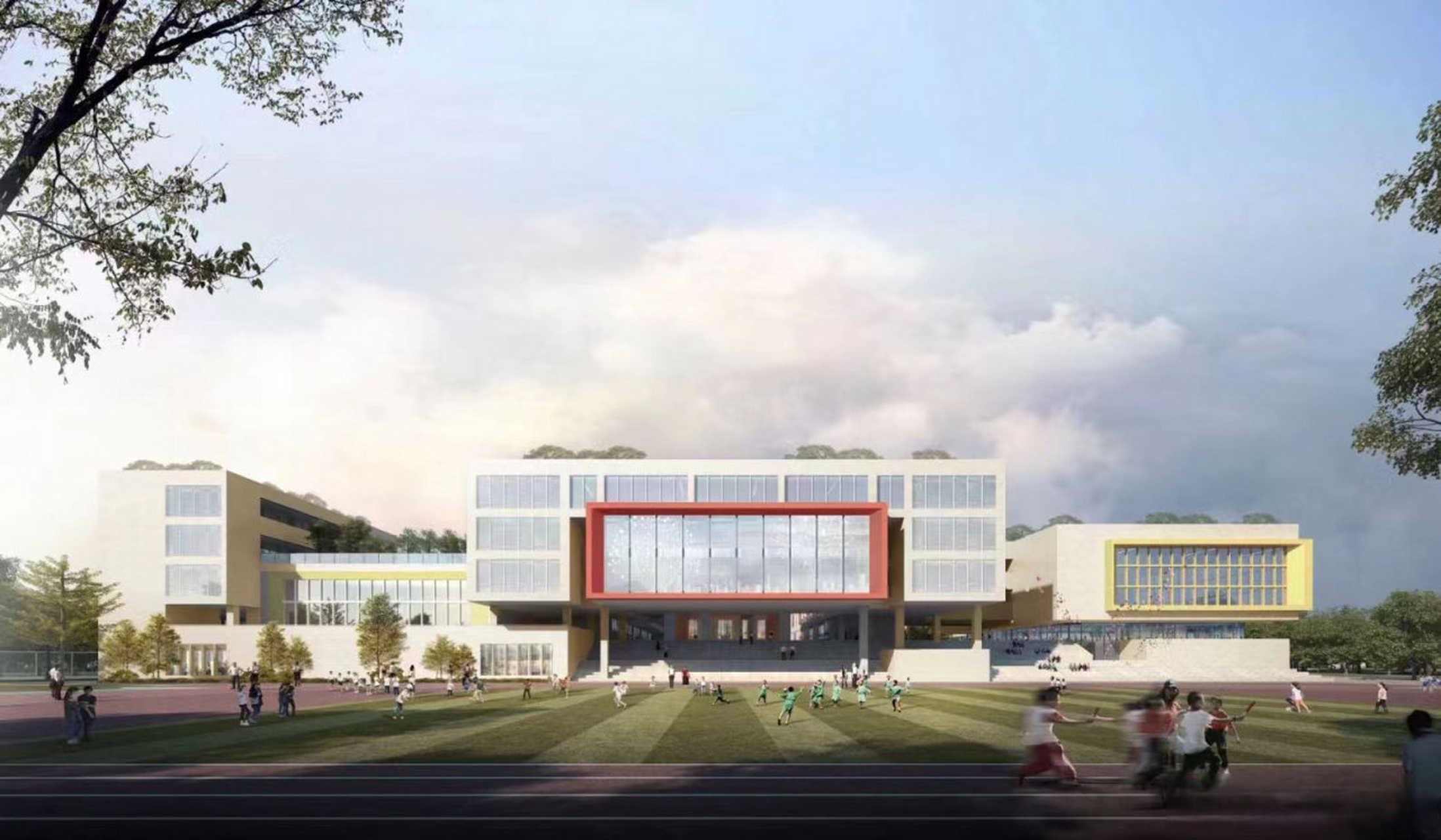 【德培小学(金源校区)完成主体结顶 月底完成相关验收】#连通区县