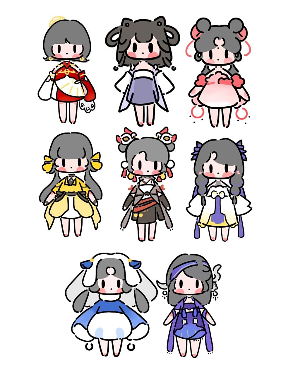 剑网3濯心校服萝莉合集   q版人第二弹!