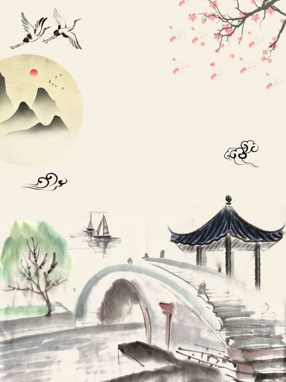 古风背景图 古诗词配图分享给大家 🌻中国的古风是历史悠久的文化