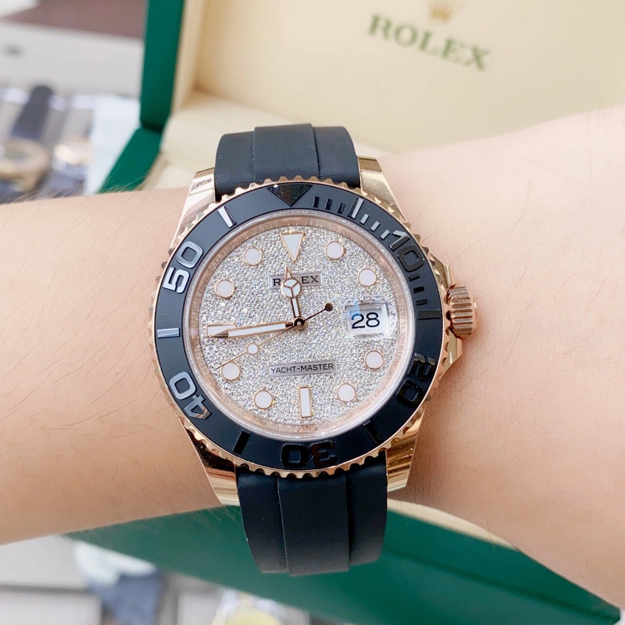 劳力士 玫瑰金游艇 原钻游艇 劳力士/rolex 游艇名仕型 40 m126655