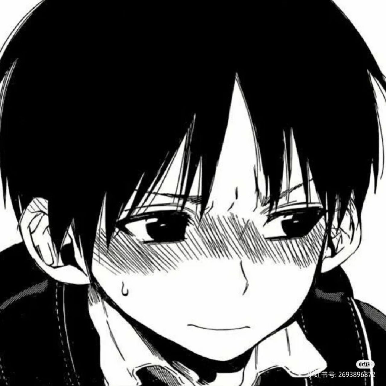 害羞的男生头像