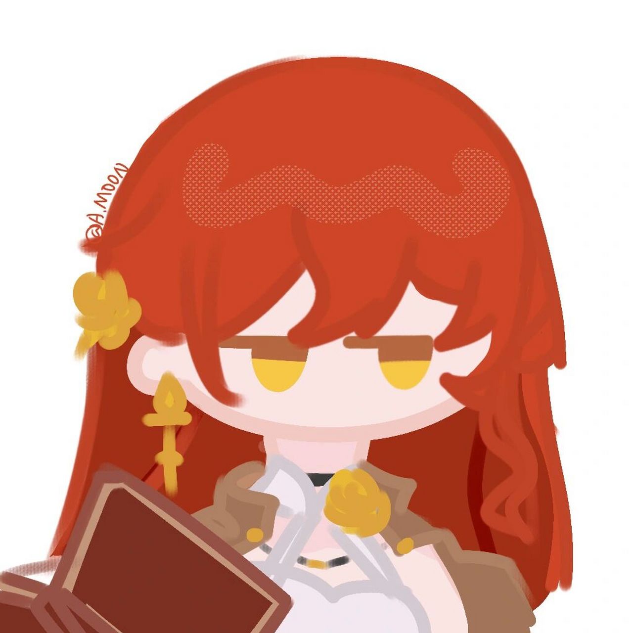 崩坏星穹铁道q版头像 姬子  q版头像,可自用今天单抽出了姬子姐姐!