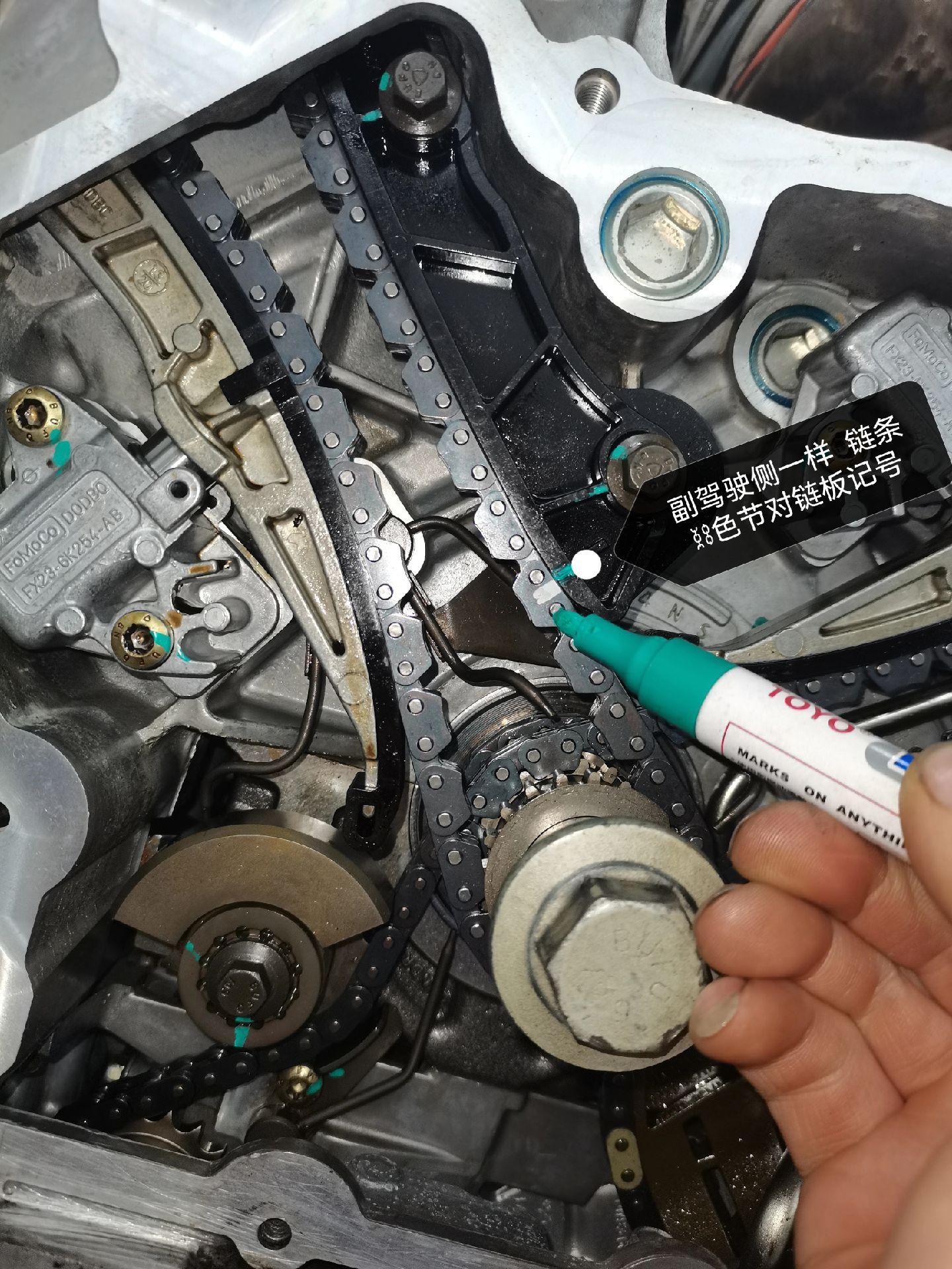 注意事项:凸轮轴链轮不分左右只分进排气   i为