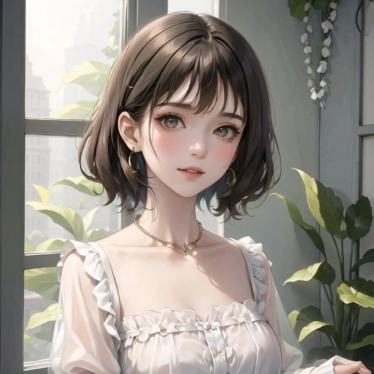 森系女孩漫画头像 #动漫女生头像# #好看的女生头像# #好看头像