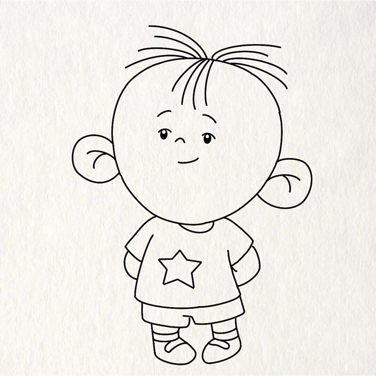 今日份简笔画～大耳朵图图～  临摹自网图 工具:ipad2021 软件:pro