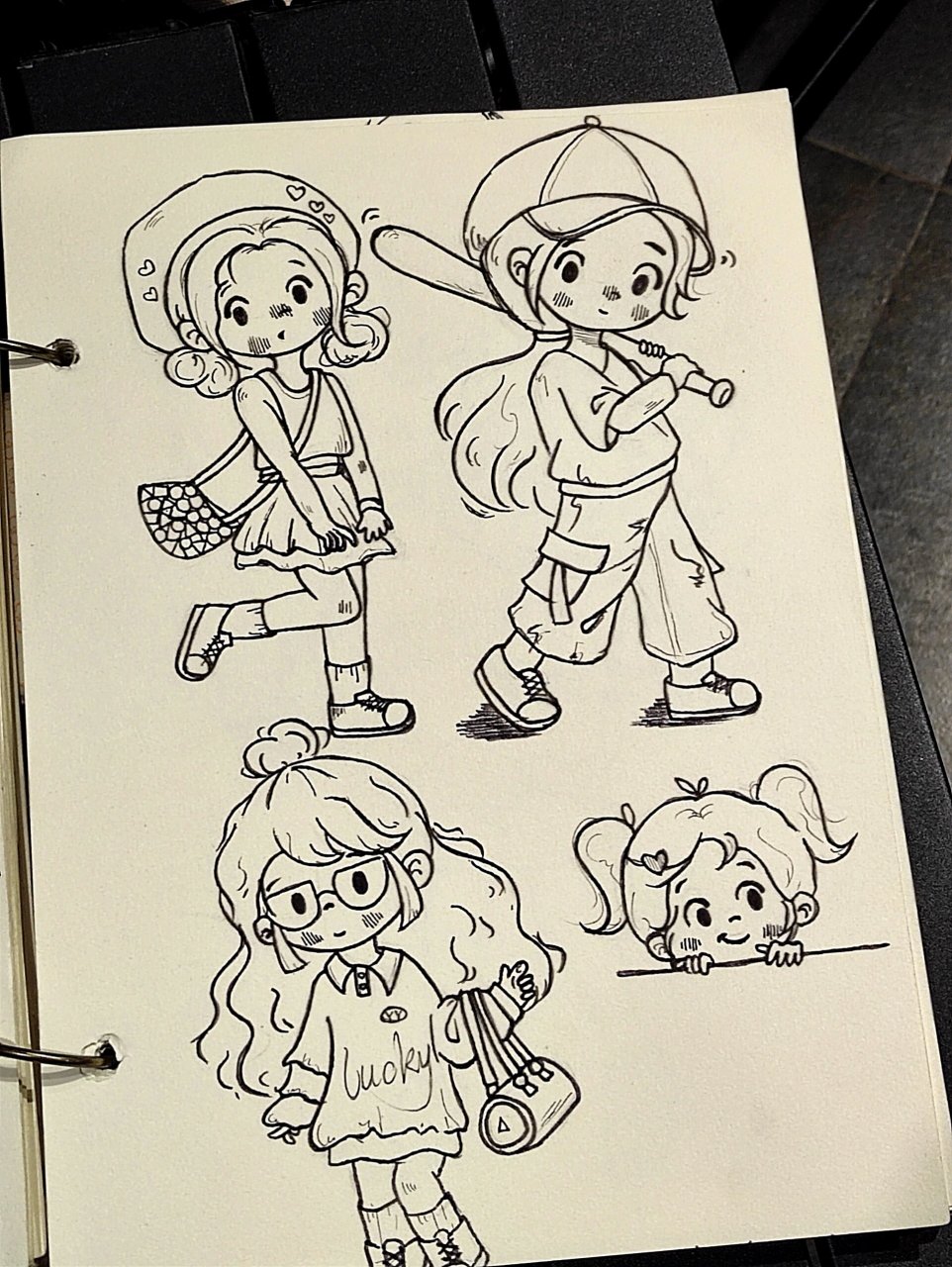 人物简笔画 原74 今日小小人儿,可可爱爱的小小人物