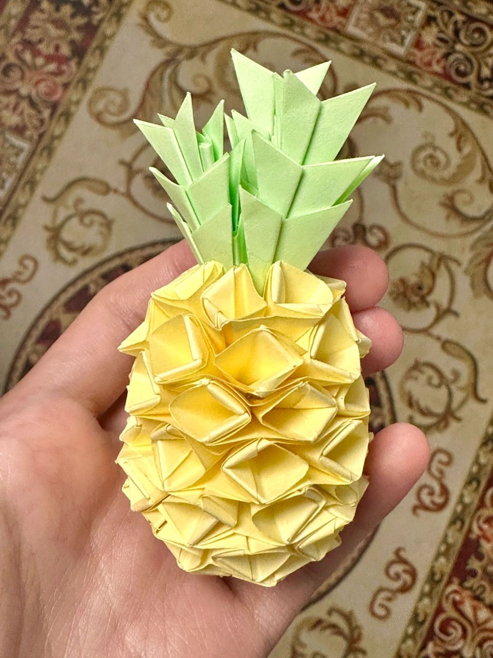 折纸小菠萝95 我爱我的小菠萝 可可爱爱 教程很多大家快叠起来