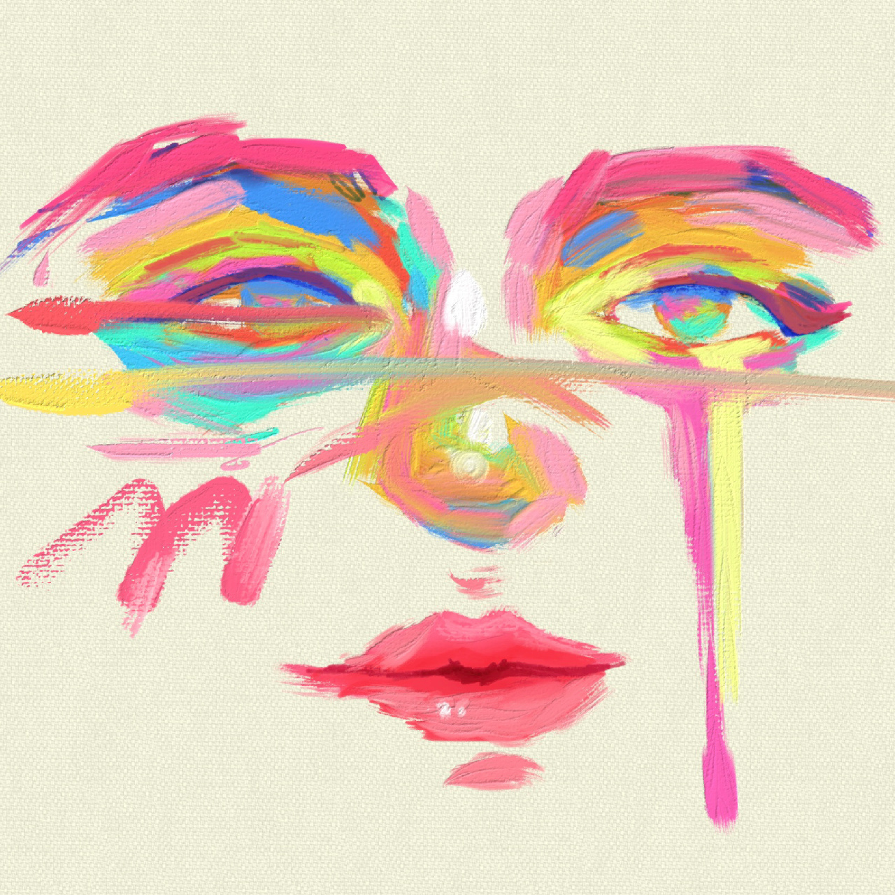 摸个鱼|艺术感抽象头像(手绘头像50/100) 今日份摸鱼水一下哈哈哈哈哈