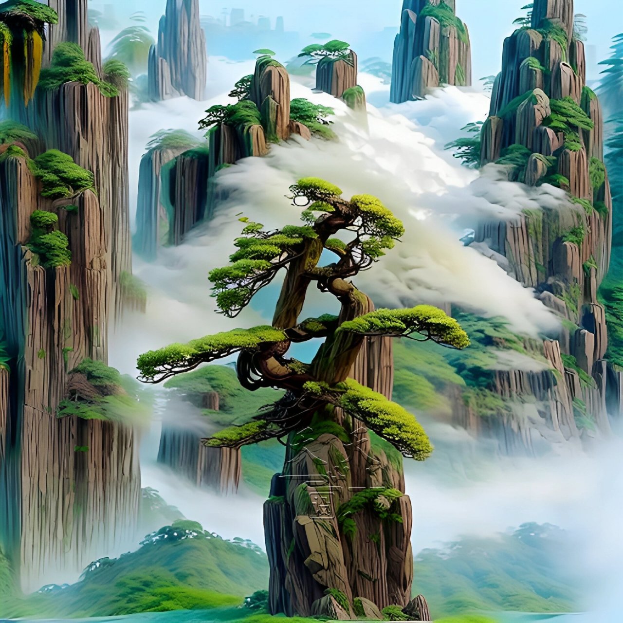 很有意境的山水画头像来啦