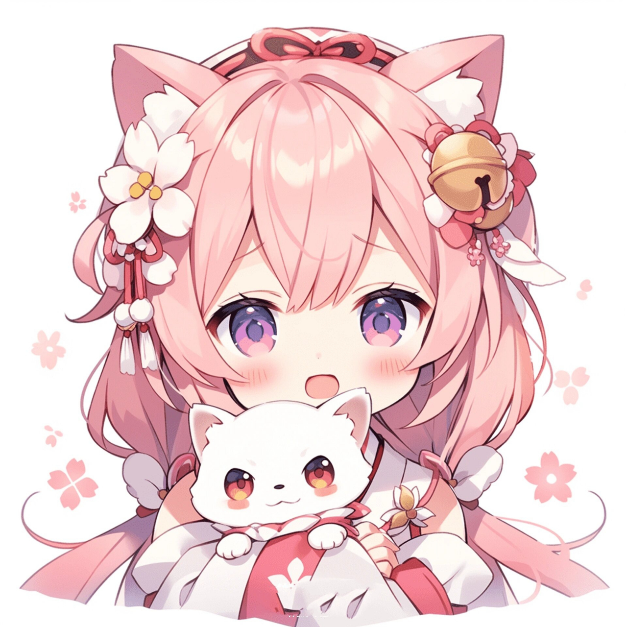 动漫头像||粉毛 passionate love is a quenchless thirst 热烈的爱