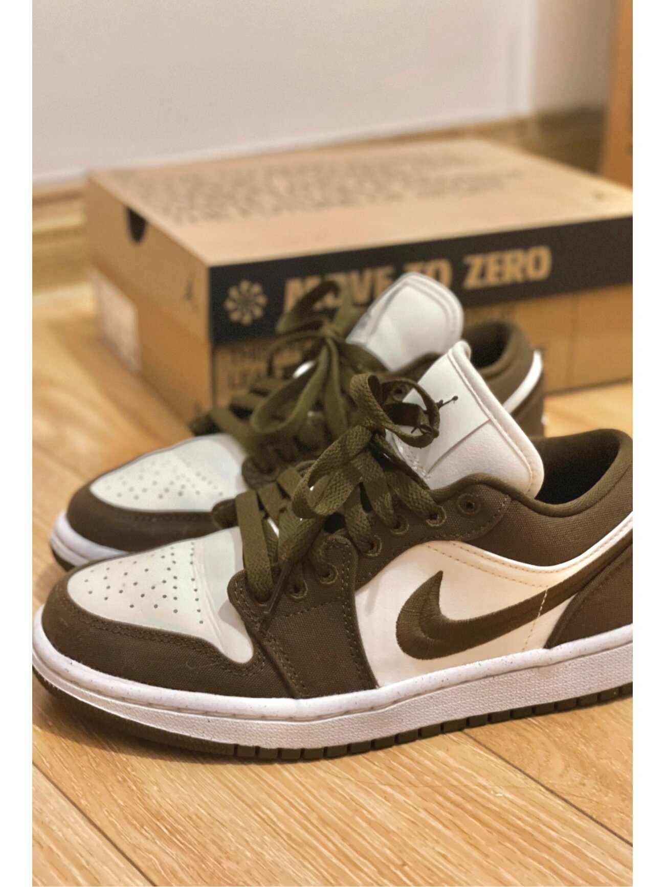 low 美式复古摩卡棕 nike新出的这款aj1low橄榄棕色一眼看中 白色和