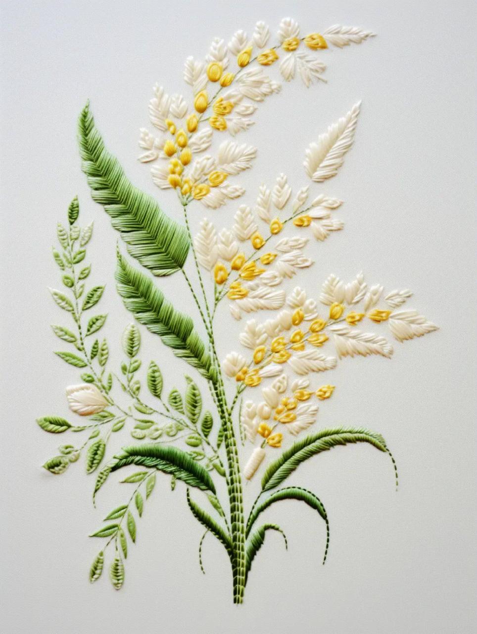 刺绣图案设计/花草