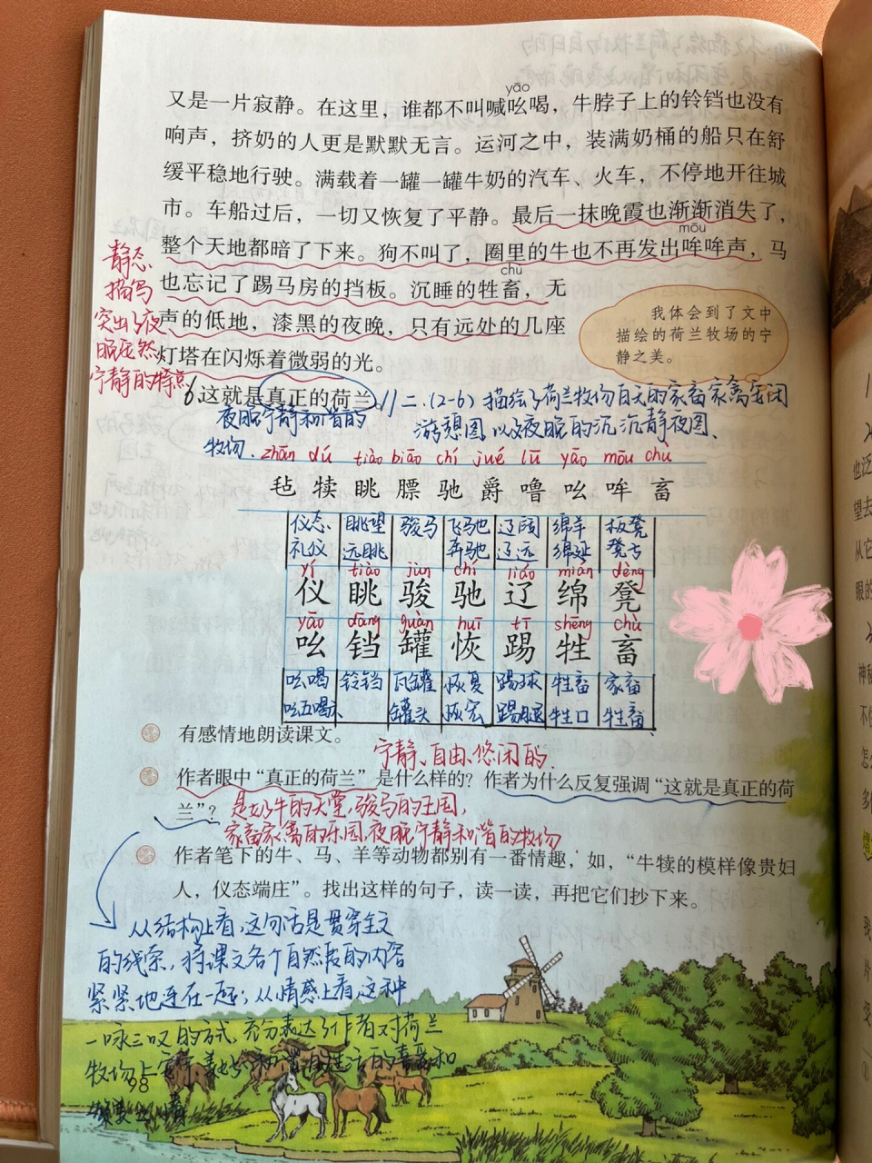 五年级下册语文19《牧场之国》课堂笔记 《牧场之国》课堂笔记