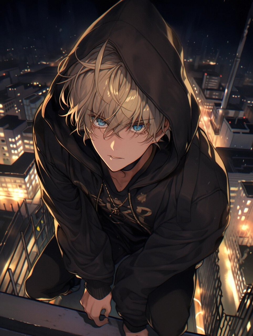 暗夜行者 | 动漫男头头像壁纸插画素材