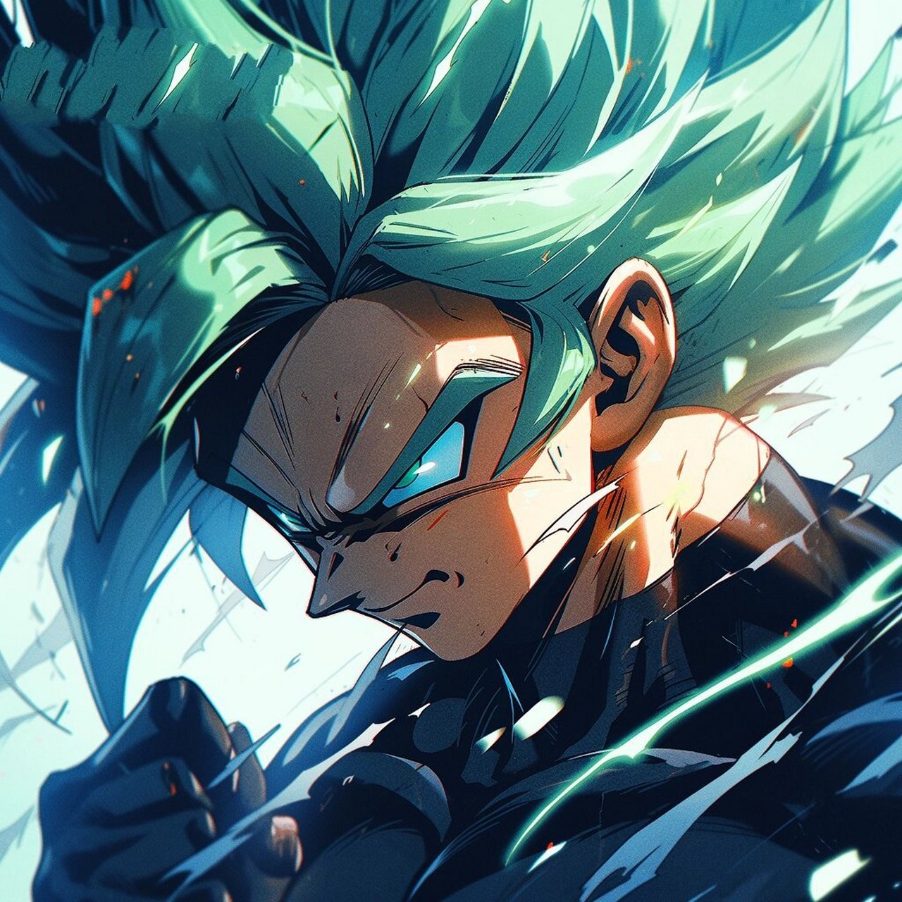 龙珠头像系列#3 | 超级赛亚人青绿色