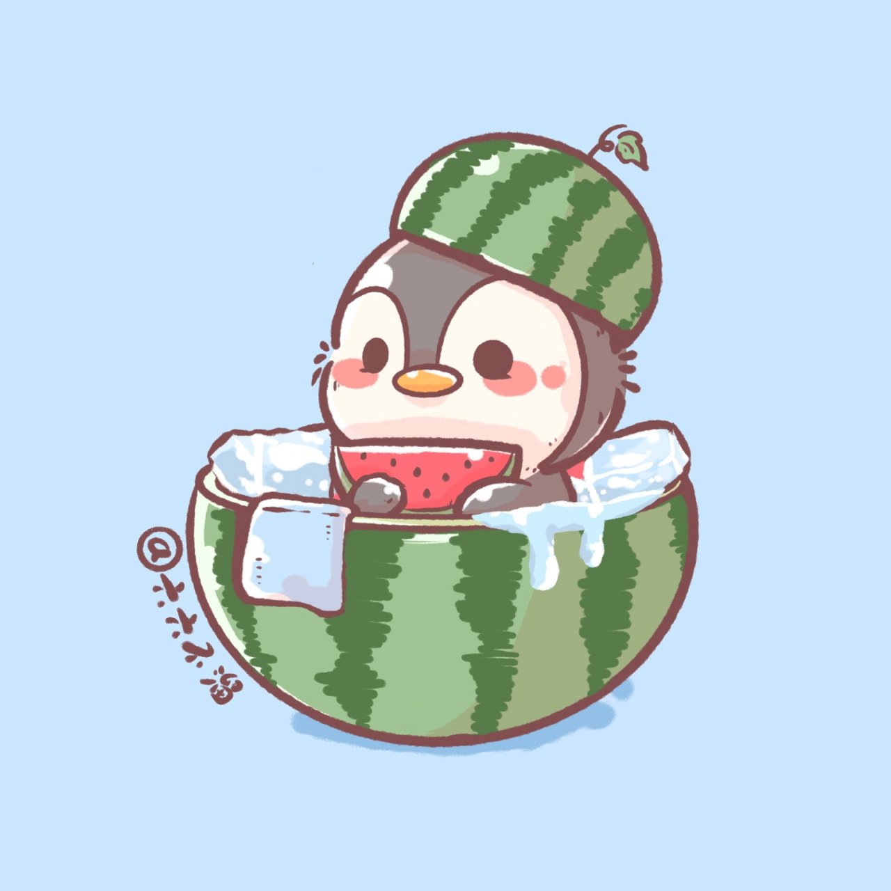 快乐小动物头像 解锁夏日美好时光～#可爱# #六六不溜# #卡通头像