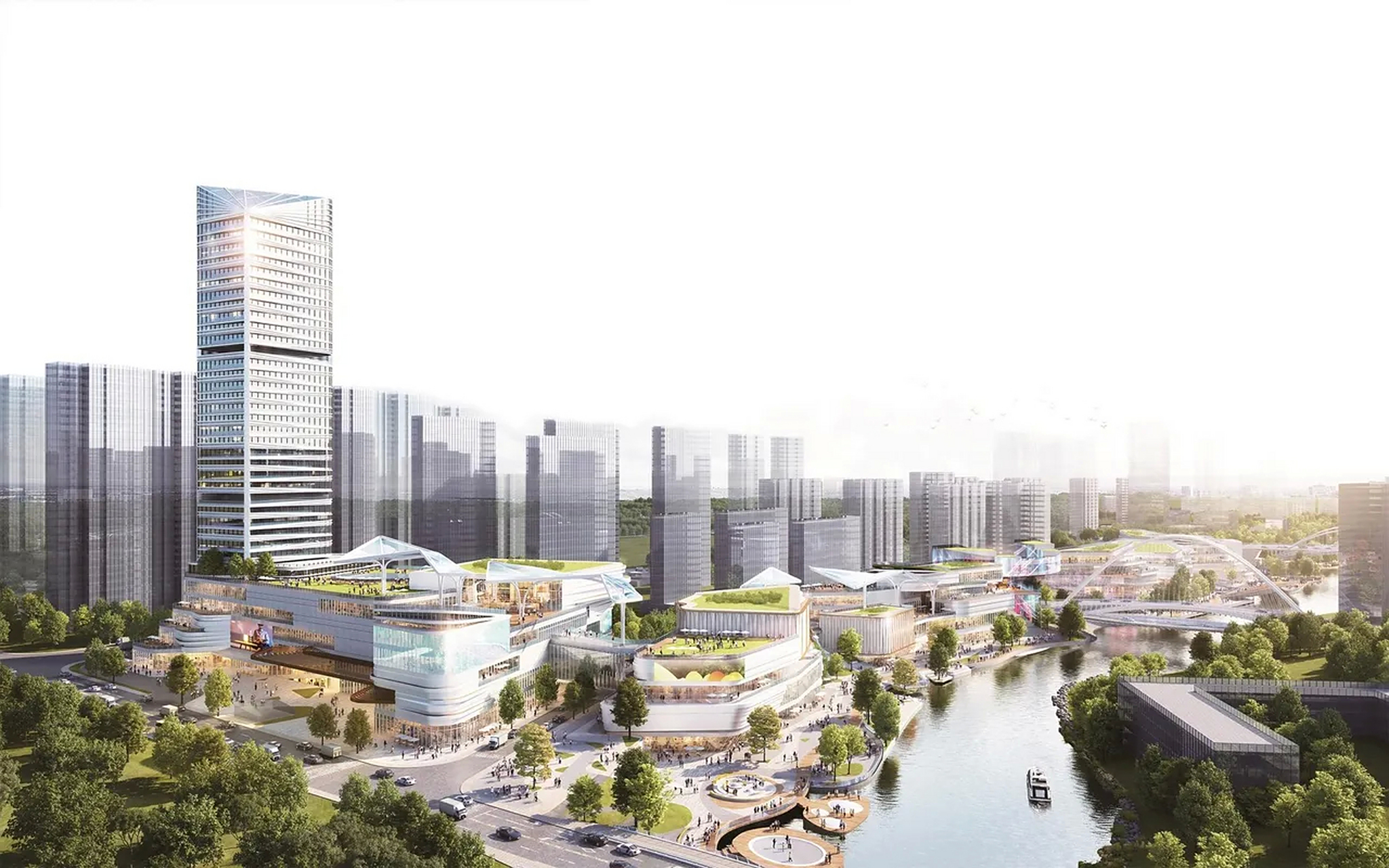 花山河商业街新效果图!