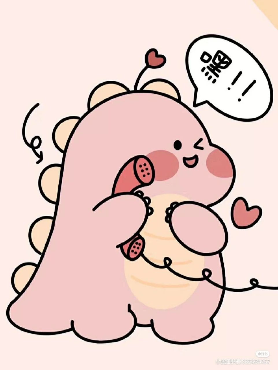 小恐龙情侣头 可以当情侣头像