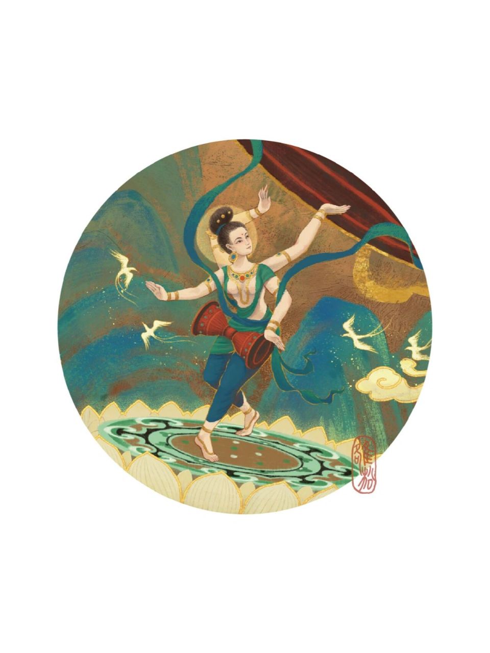 器乐集61敦煌腰鼓 【原创】作品灵感来源于敦煌壁画中一位击打腰鼓