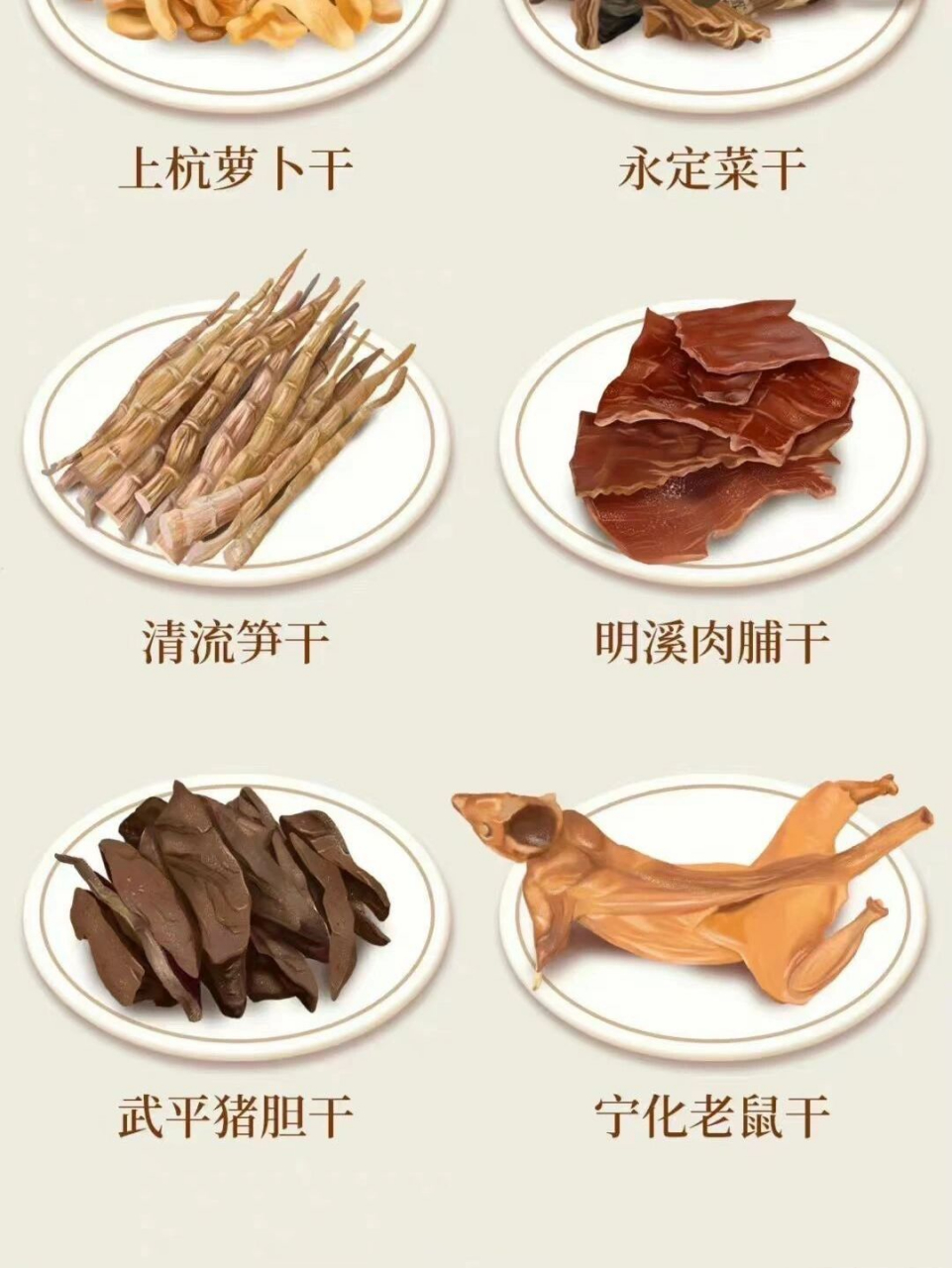 福建客家菜系代表之一"闽西八大干" 客家菜系 长汀豆腐干,连城地瓜干