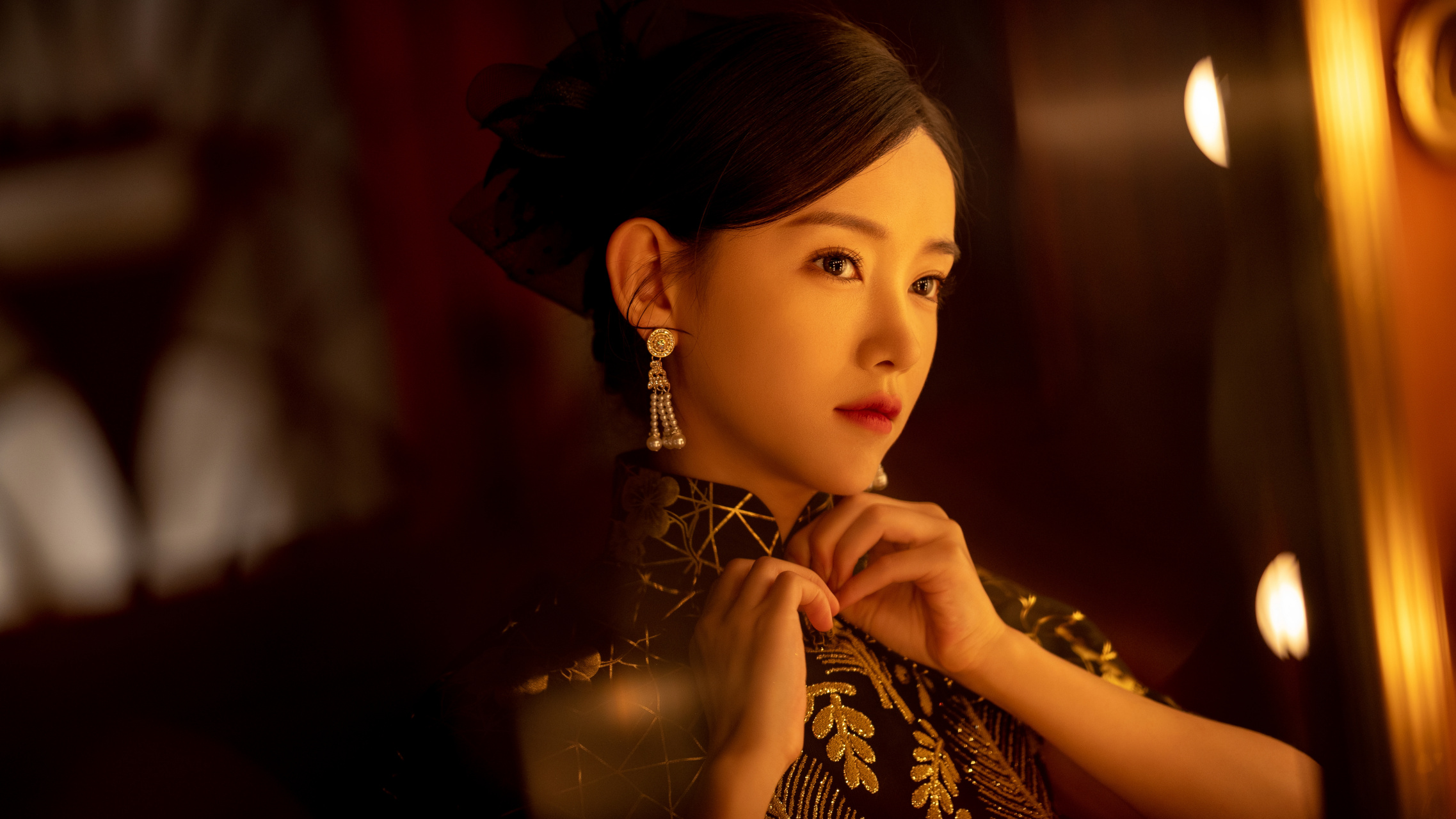 李沐宸旗袍造型梦回司藤# 招惹的女主李沐宸好有落魄千金的感觉,越